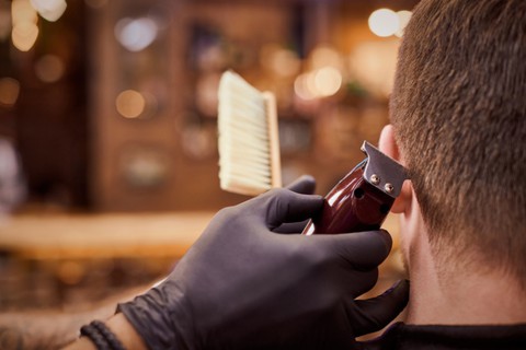 Beard haircut